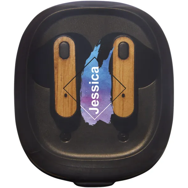 Nitida TWS bamboo earbuds Solid black
