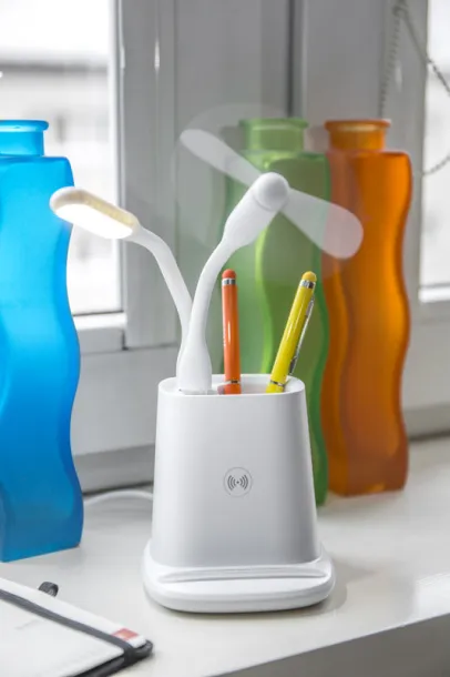 BERGO Wireless charger desk organizer Bijela