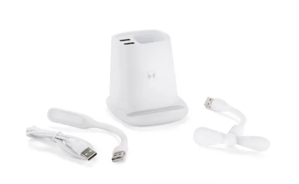 BERGO Wireless charger desk organizer Bijela