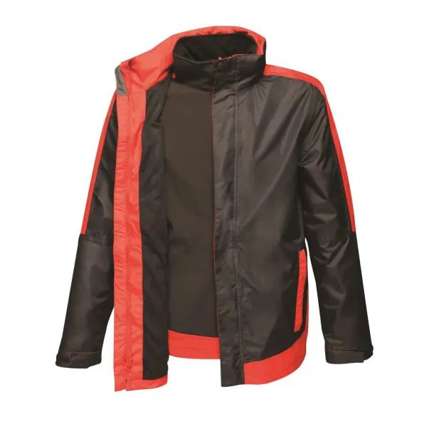  Dvobojna 3u1 jakna sa softshell podstavom - Regatta Crna Paprika Red