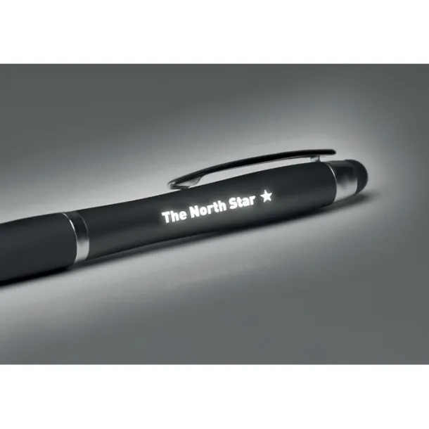 RIOLIGHT Twist ball pen with light Black