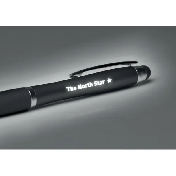 RIOLIGHT Twist ball pen with light Black