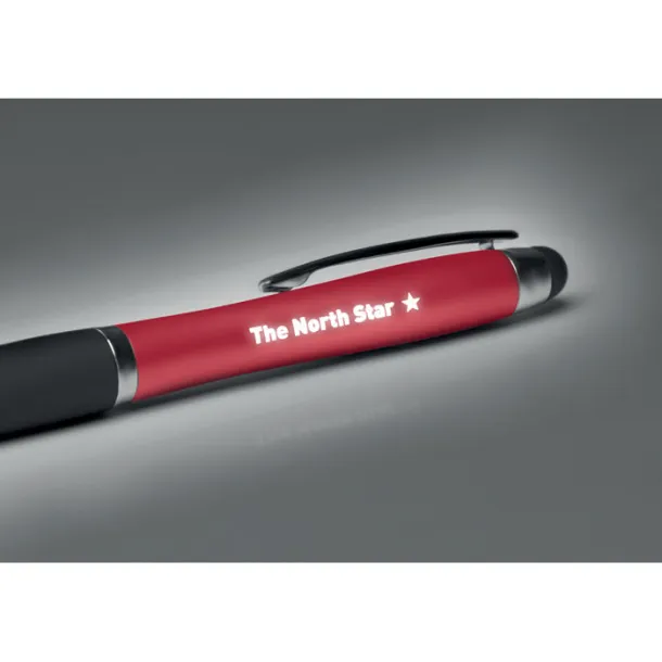 RIOLIGHT Twist ball pen with light Red