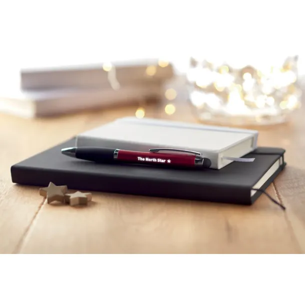 RIOLIGHT Twist ball pen with light Red