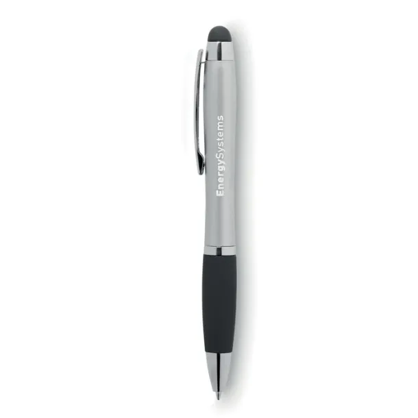 RIOLIGHT Twist ball pen with light Matt Silver