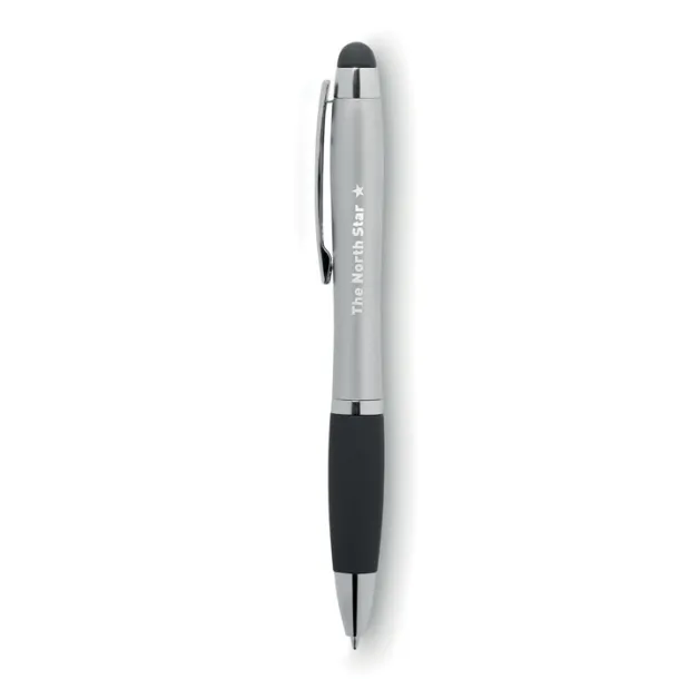RIOLIGHT Twist ball pen with light Matt Silver