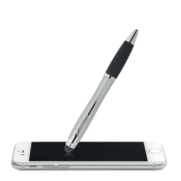 RIOLIGHT Twist ball pen with light Matt Silver