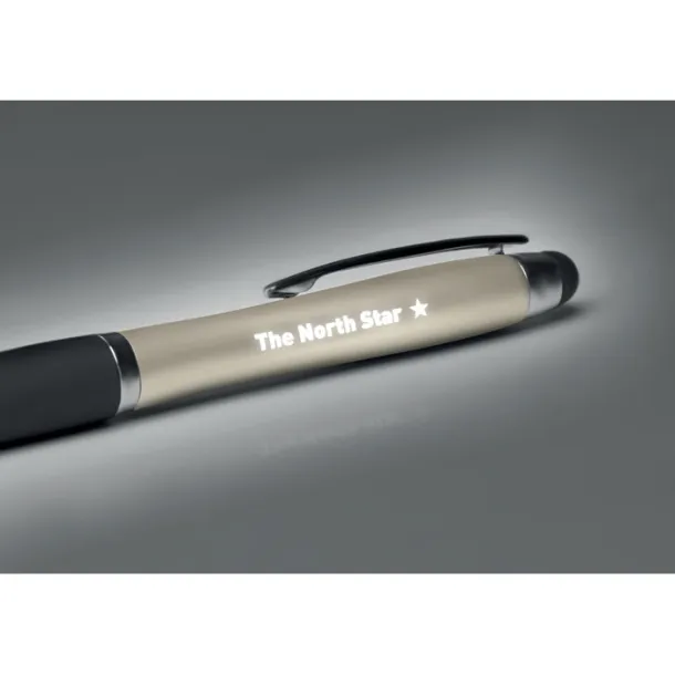 RIOLIGHT Twist ball pen with light Champagne