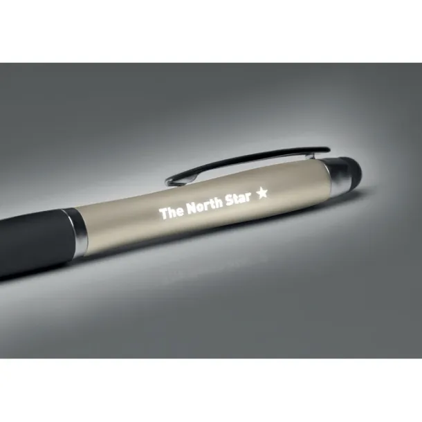 RIOLIGHT Twist ball pen with light Champagne