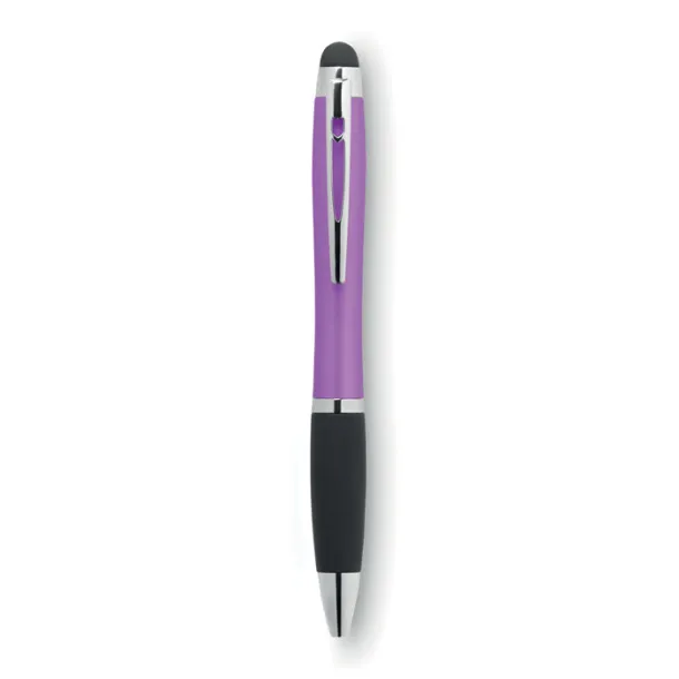 RIOLIGHT Twist ball pen with light Fuchsia
