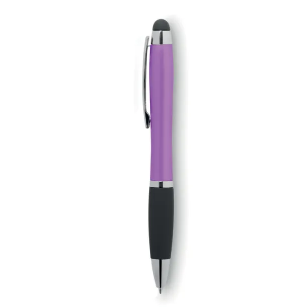 RIOLIGHT Twist ball pen with light Fuchsia