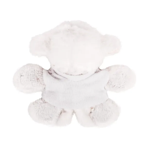 Fraidy Plush sheep, magnet white