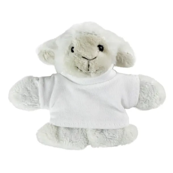 Fraidy Plush sheep, magnet white