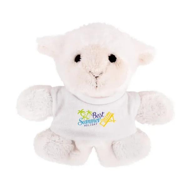 Fraidy Plush sheep, magnet Bijela