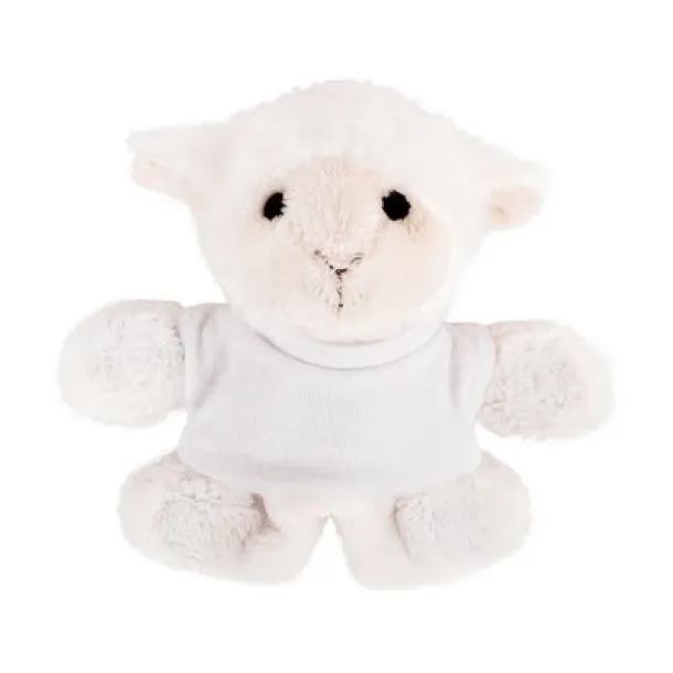 Fraidy Plush sheep, magnet Bijela