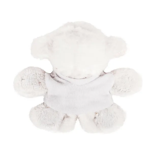 Fraidy Plush sheep, magnet white