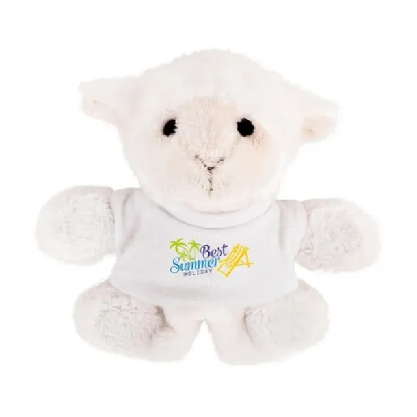 Fraidy Plush sheep, magnet Bijela