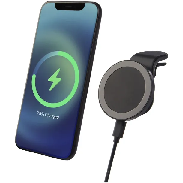 Magclick 10W wireless magnetic car charger - Tekiō® Solid black