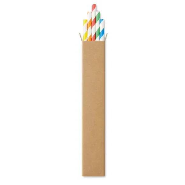 PAPER STRAW papirne slamke u natron kutiji Višebojno