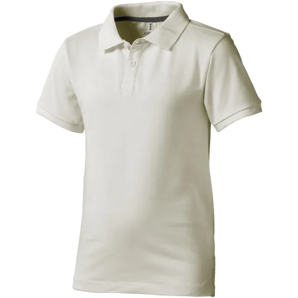 Calgary short sleeve kids polo - Elevate Light grey