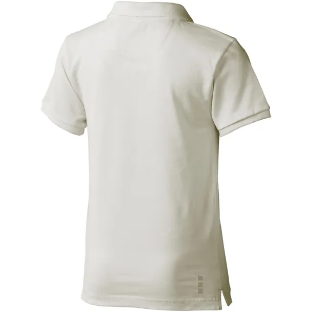 Calgary short sleeve kids polo - Elevate Light grey