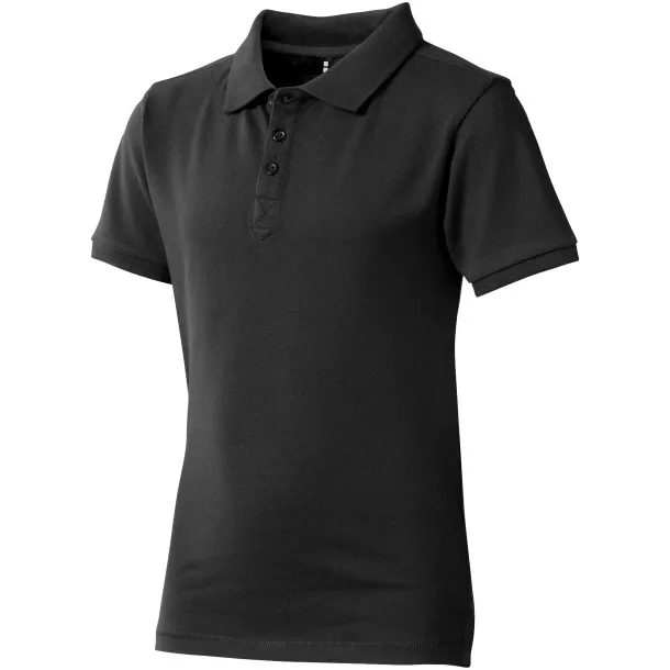 Calgary short sleeve kids polo - Elevate Anthracite