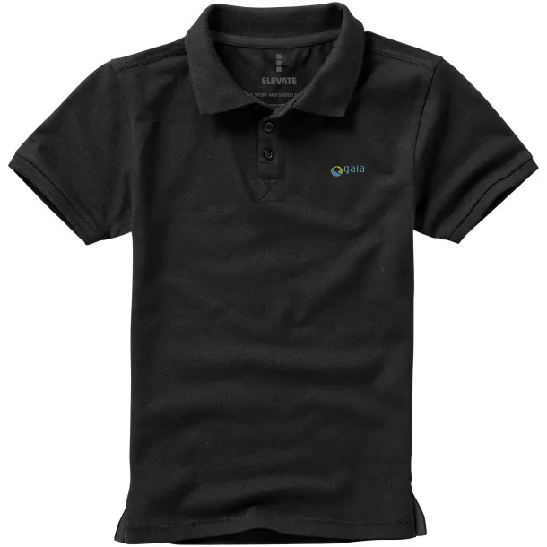 Calgary dječja polo majica kratkih rukava - Elevate Solid black