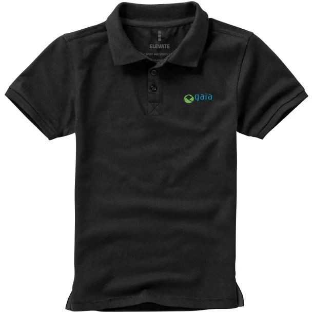 Calgary dječja polo majica kratkih rukava - Elevate Solid black