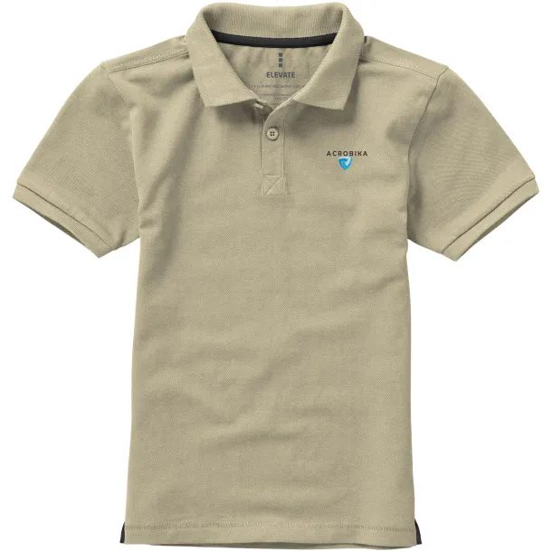 Calgary dječja polo majica kratkih rukava - Elevate Khaki