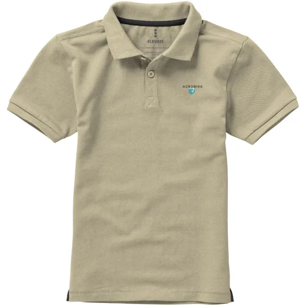 Calgary dječja polo majica kratkih rukava - Elevate Khaki