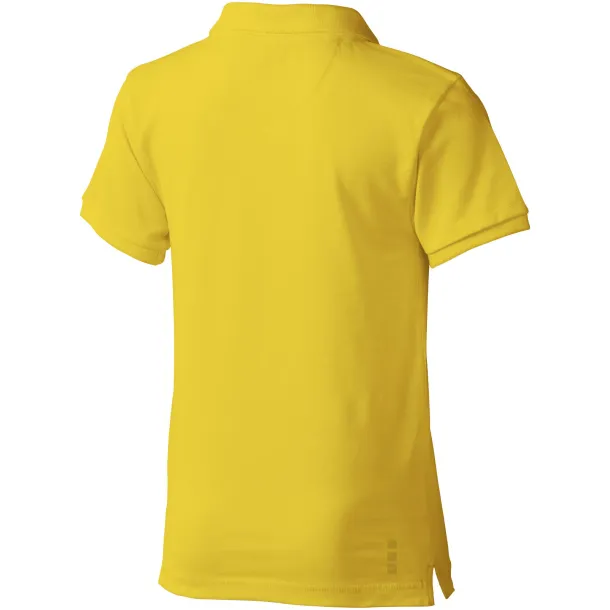 Calgary short sleeve kids polo - Elevate Yellow