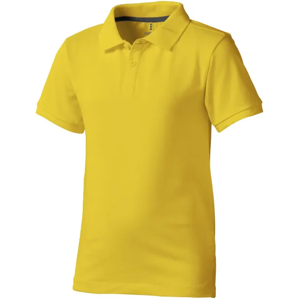 Calgary short sleeve kids polo - Elevate Yellow