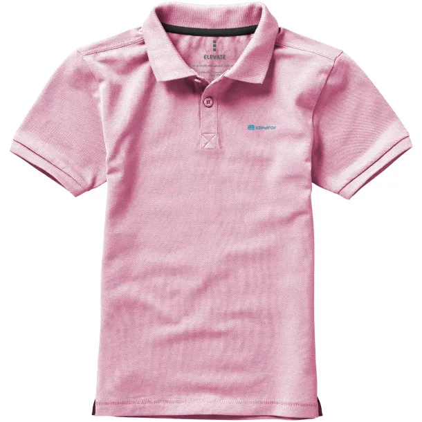 Calgary short sleeve kids polo - Elevate Light pink