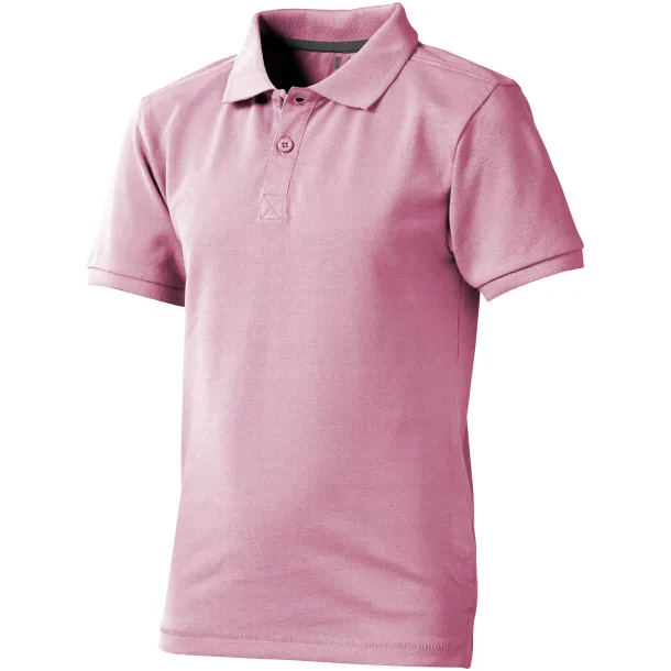 Calgary short sleeve kids polo - Elevate Light pink