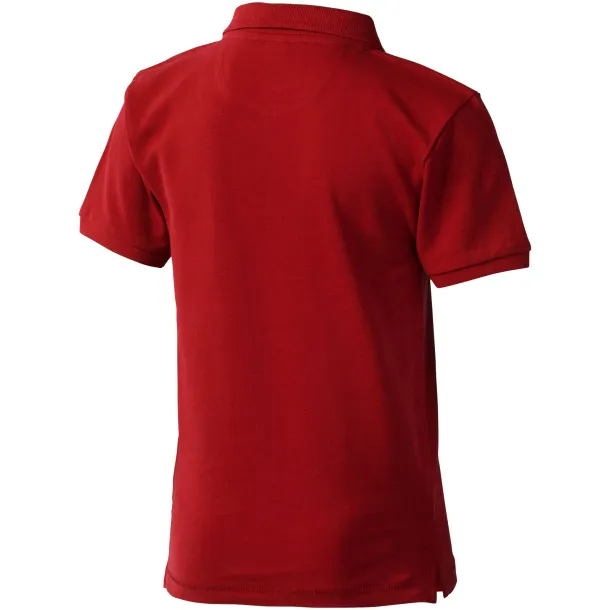 Calgary short sleeve kids polo - Elevate Red