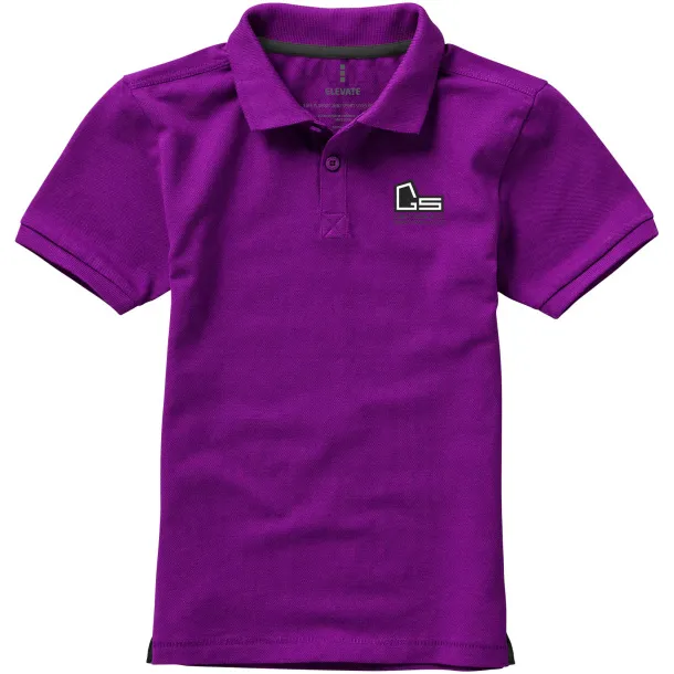 Calgary dječja polo majica kratkih rukava - Elevate Plum