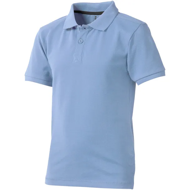 Calgary short sleeve kids polo - Elevate Light blue