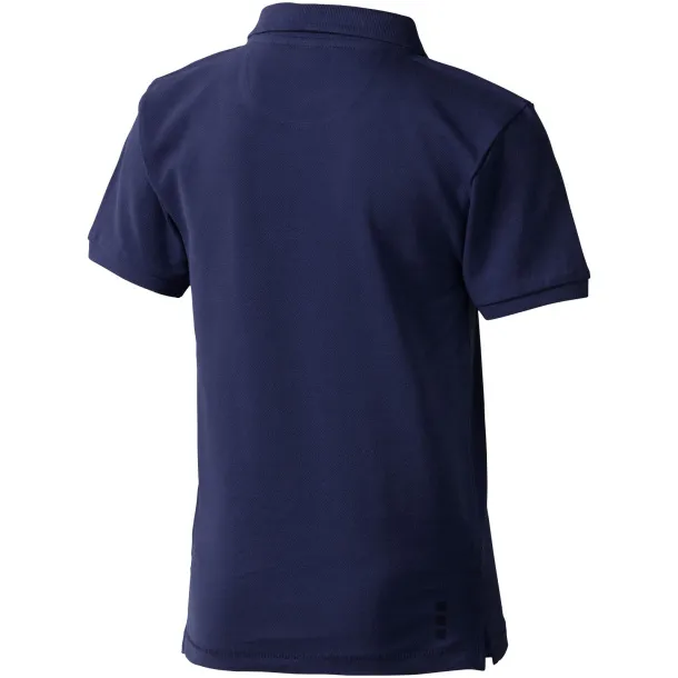 Calgary short sleeve kids polo - Elevate Navy Blue