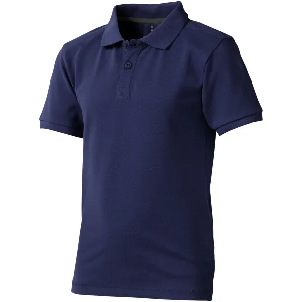 Calgary short sleeve kids polo - Elevate Navy Blue