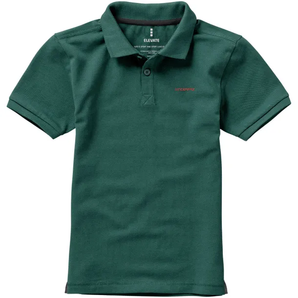 Calgary dječja polo majica kratkih rukava - Elevate Forest green
