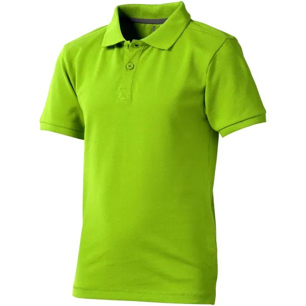 Calgary short sleeve kids polo - Elevate Apple Green