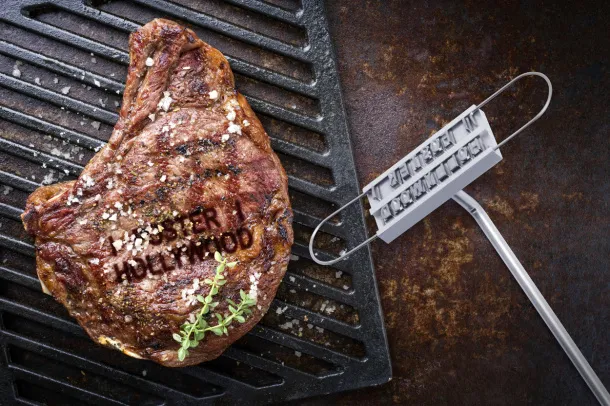 Drakar meat branding iron Silver