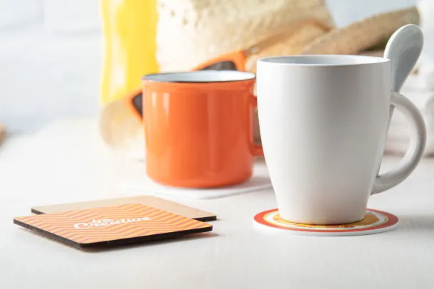CreaCoast personalizirani podmetač za čaše Bijela