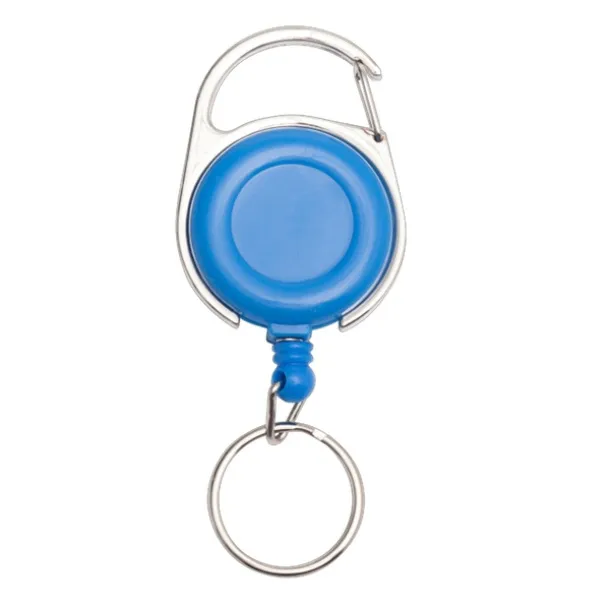 SKI CARABINE skipass tag with clip and carabiner Light Blue