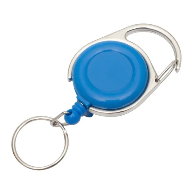 SKI CARABINE skipass tag with clip and carabiner Light Blue