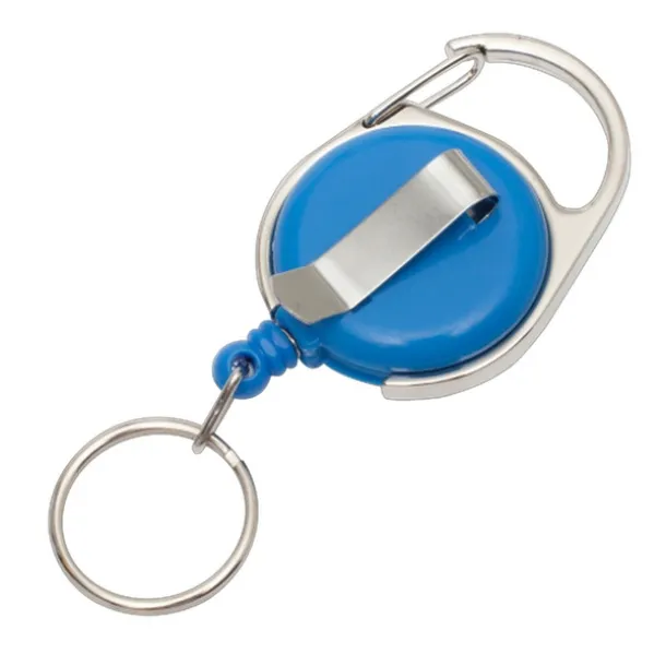 SKI CARABINE skipass tag with clip and carabiner Light Blue