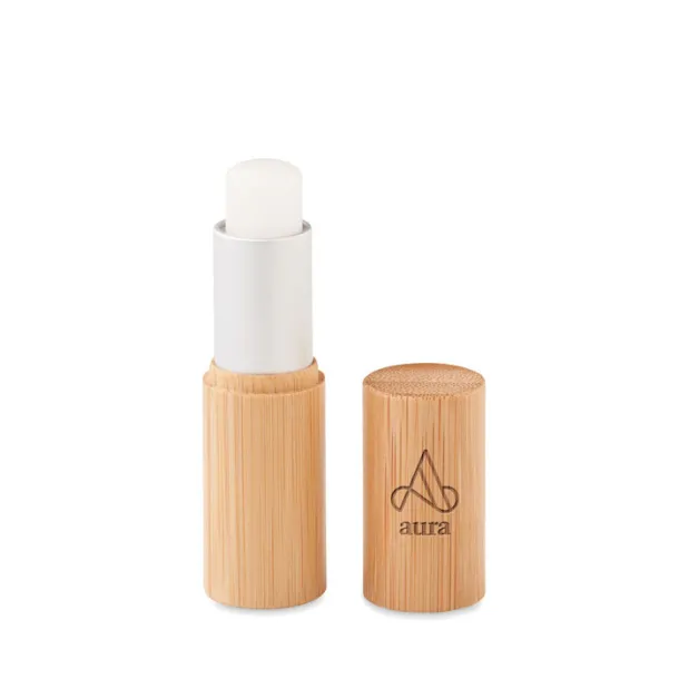 GLOSS LUX Lip balm in bamboo tube box Wood