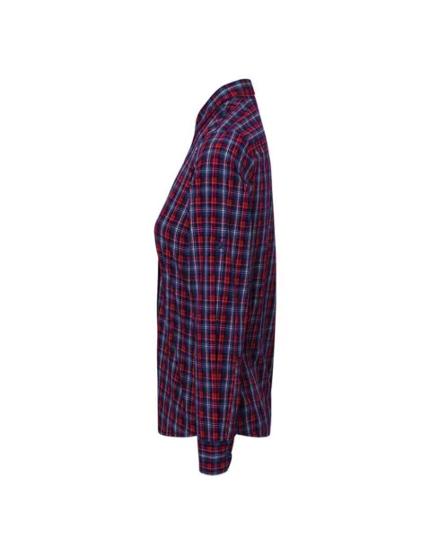  'SIDEHILL' CHECK - WOMEN'S LONG SLEEVE COTTON SHIRT - Premier Navy Red