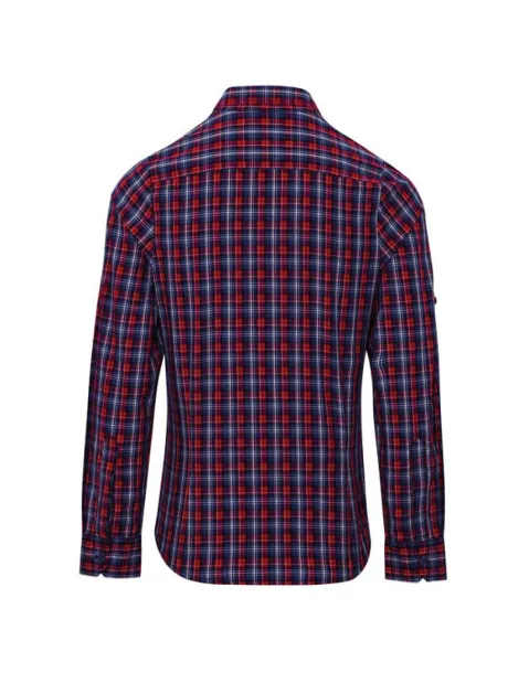  'SIDEHILL' CHECK - WOMEN'S LONG SLEEVE COTTON SHIRT - Premier Navy Red