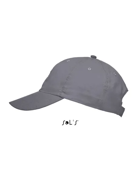  SOL'S METEOR - SIX PANEL CAP - SOL'S Tamno siva